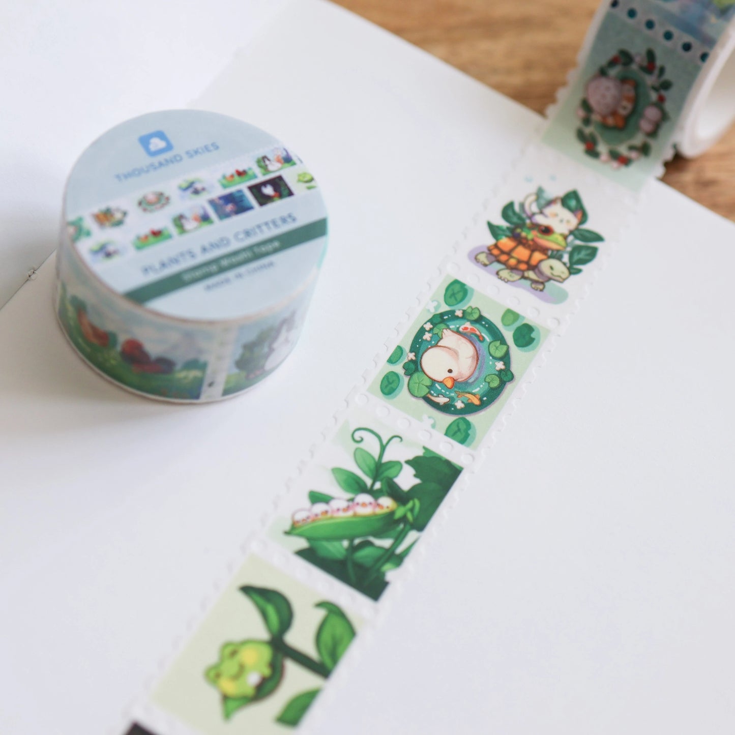 Plants and Critters Stamp Washi Tape