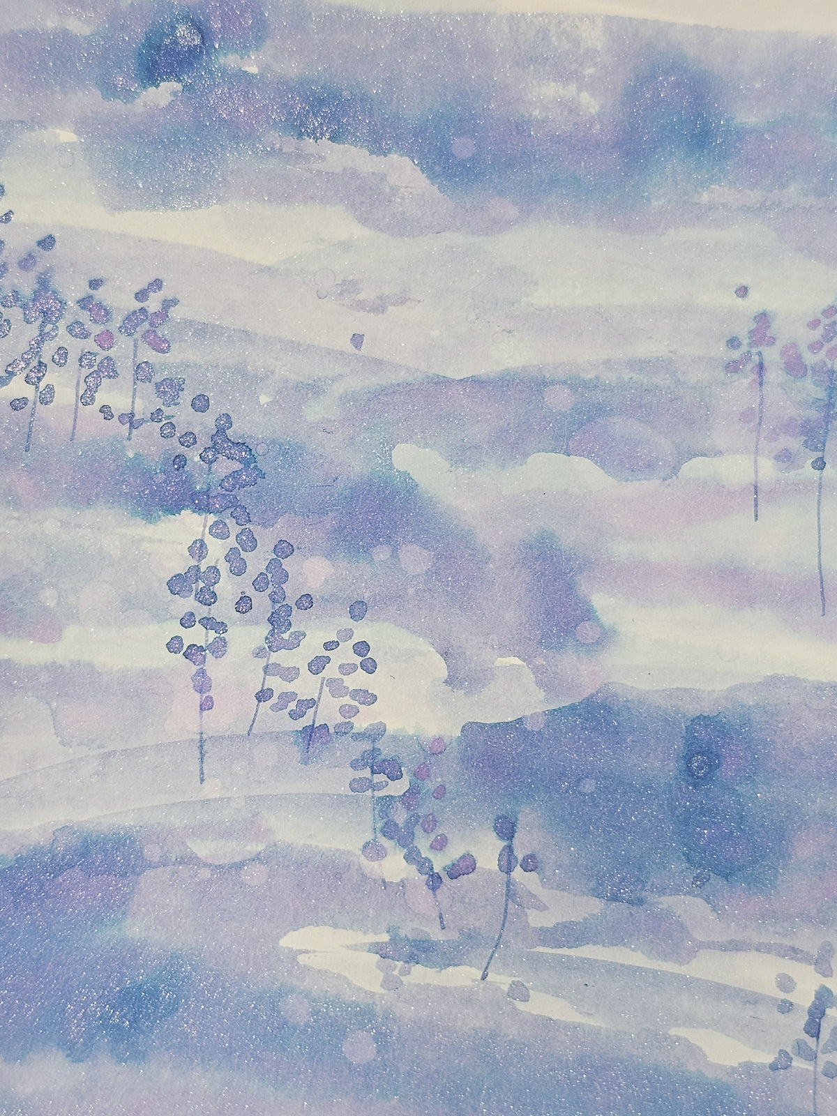 Cafe Cally Picnic in Lavender Ink (Shimmering)