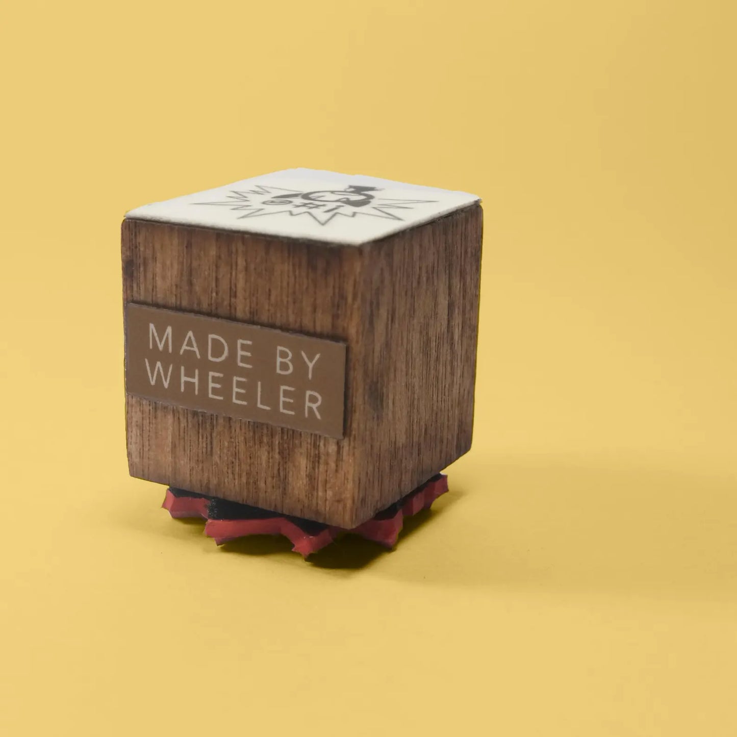 Handmade Screaming Cat Rubber Stamp