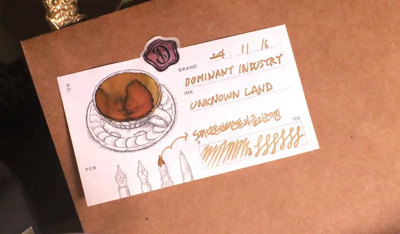Dominant Industry Takasago Ink Swatch Paper — Ink Tea Time