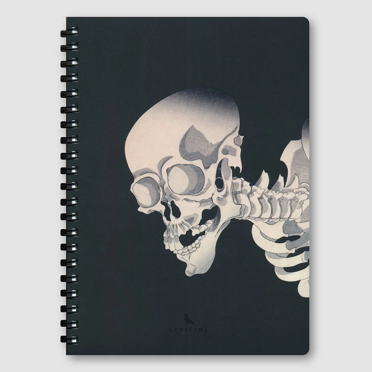 Hot Cool Tokyo x Kunisawa OG Manga Ring Note A5 Skeleton — Ukiyo-e cover art, ring-bound notebook made in Tokyo inspired by Utagawa Kuniyoshi’s “Soma No Furudairi” 1845-1846