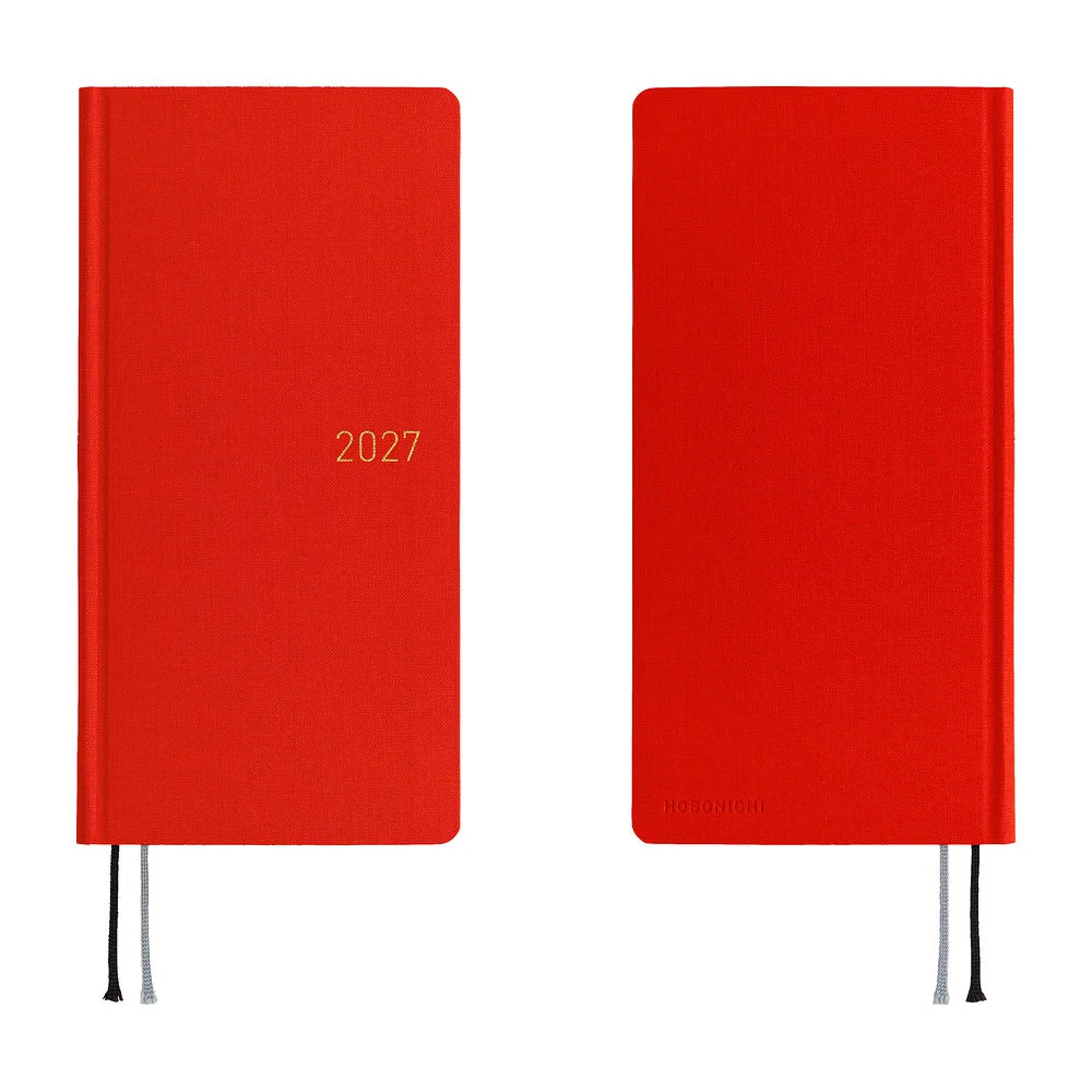 2027 Hobonichi Weeks Colors: Poppy Red