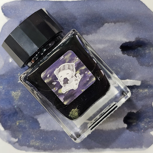 Cafe Cally Summer Night Fireflies Ink (Shimmering)