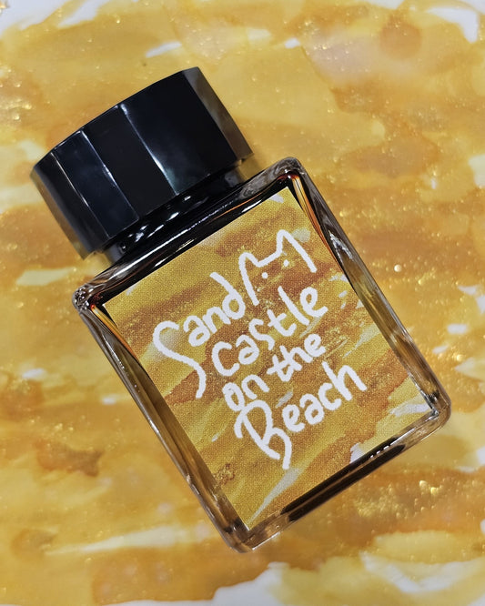 Cafe Cally Sand Castle on the Beach Ink (Shimmering)