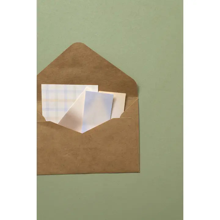 Suatelier No.1974 Daily Plan sticky memo set — three sizes, 40 sheets each, made in South Korea in an envelope