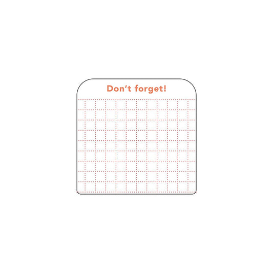 Isshoni. Square Don't Forget Sticky Notes - Small