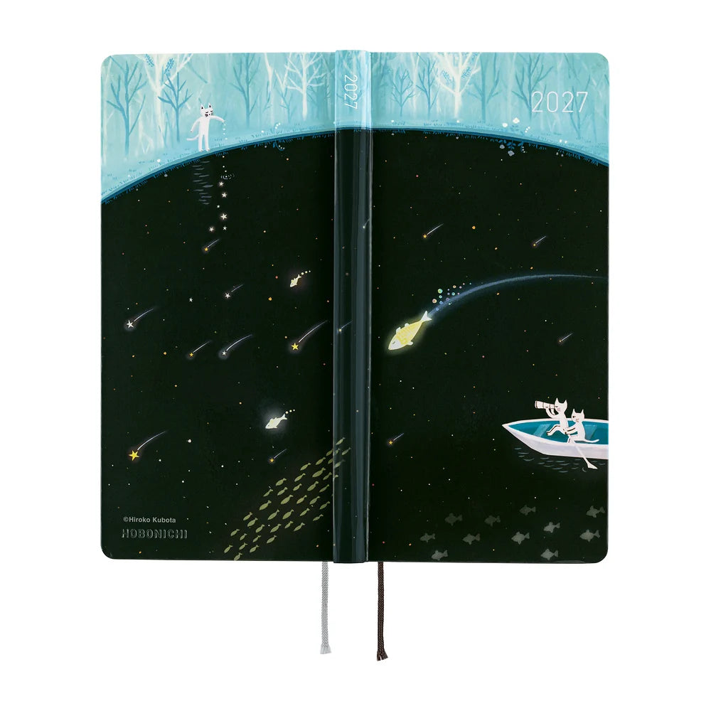 2027 Hobonichi Weeks Hiroko Kubota: Meteor Shower in the Light Blue Forest