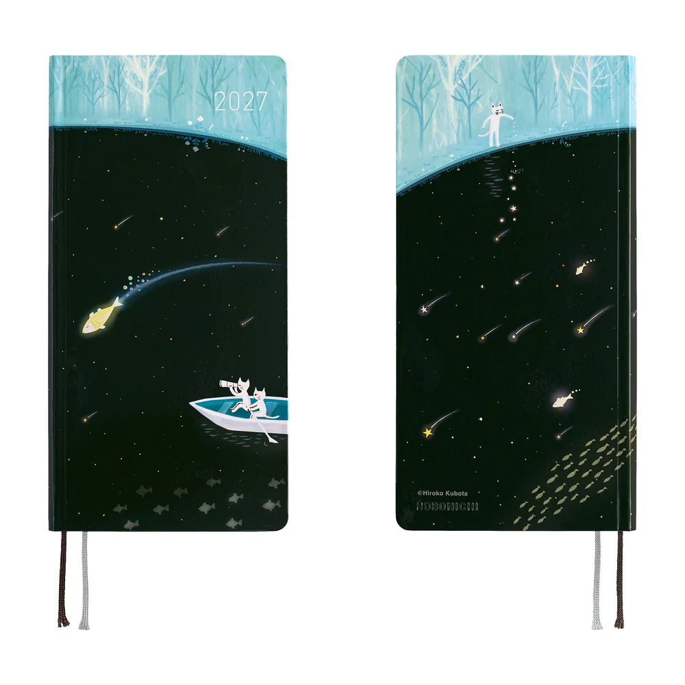 2027 Hobonichi Weeks Hiroko Kubota: Meteor Shower in the Light Blue Forest