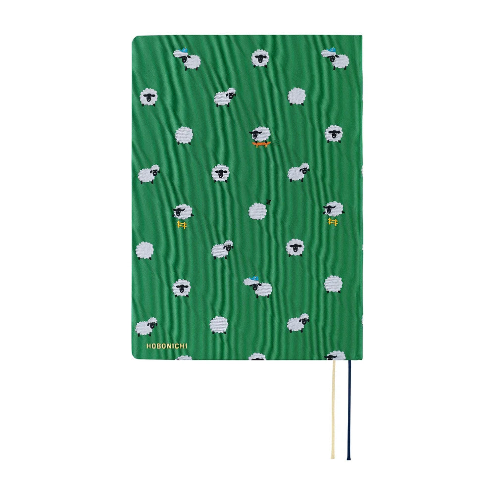 2027 Hobonichi Techo HON A5 Bow & Tie: Sheep Sheep Sheep
