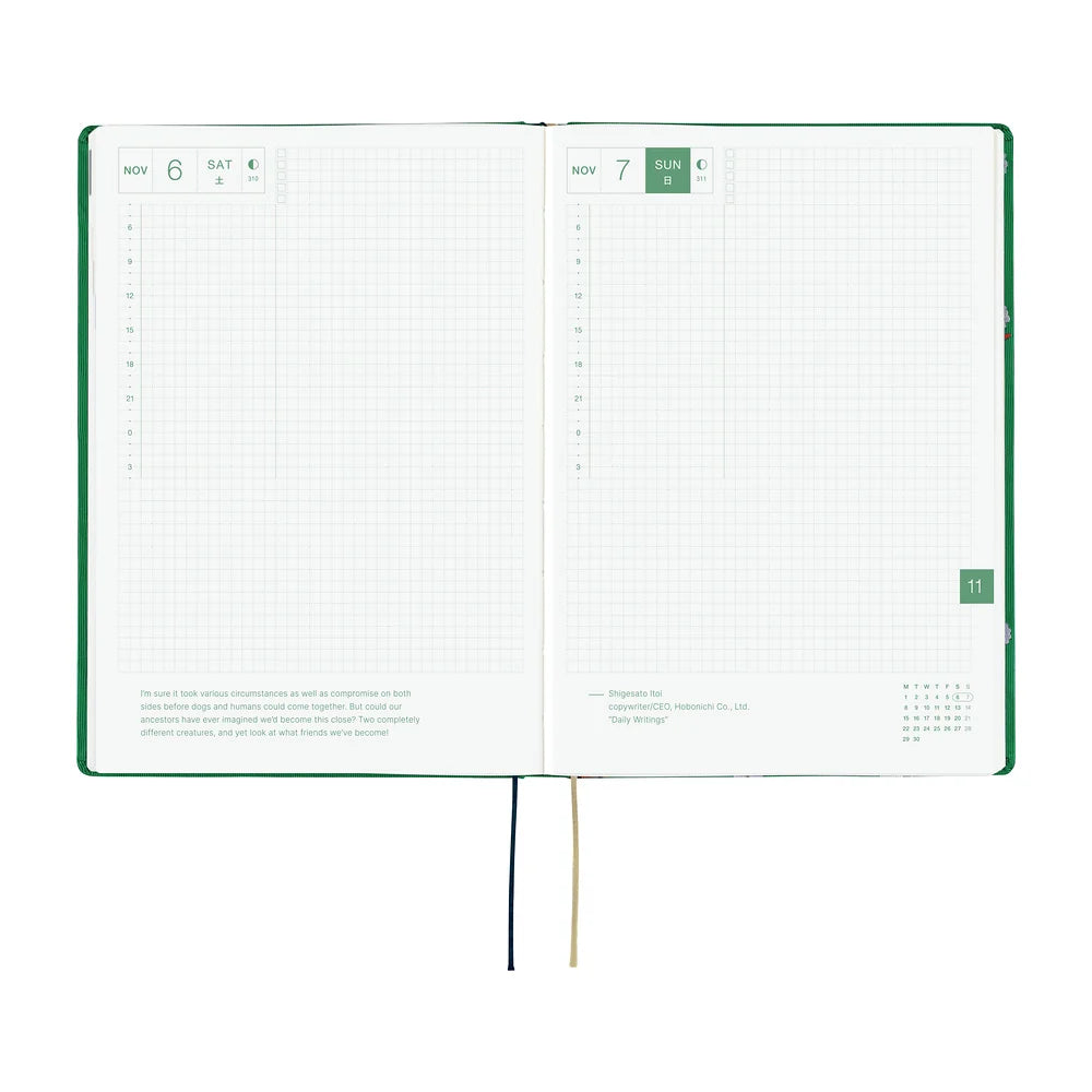 2027 Hobonichi Techo HON A5 Bow & Tie: Sheep Sheep Sheep