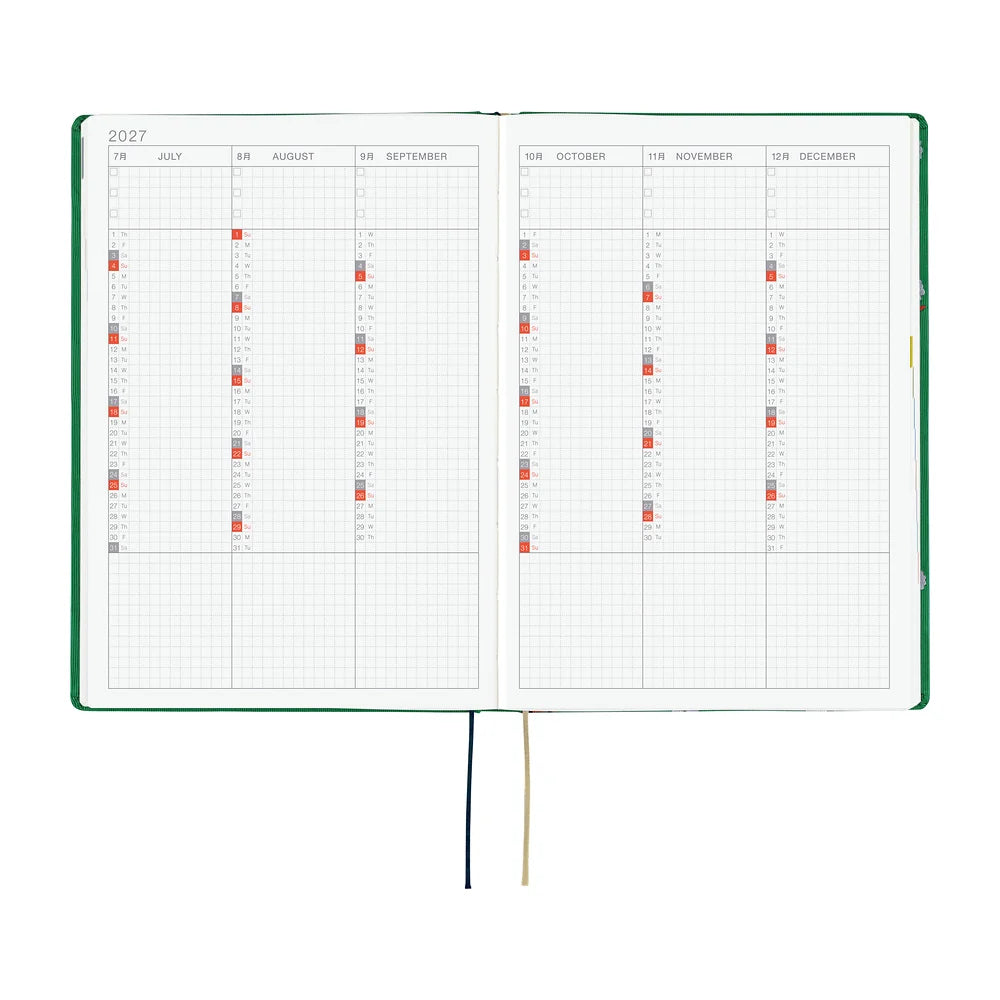 2027 Hobonichi Techo HON A5 Bow & Tie: Sheep Sheep Sheep