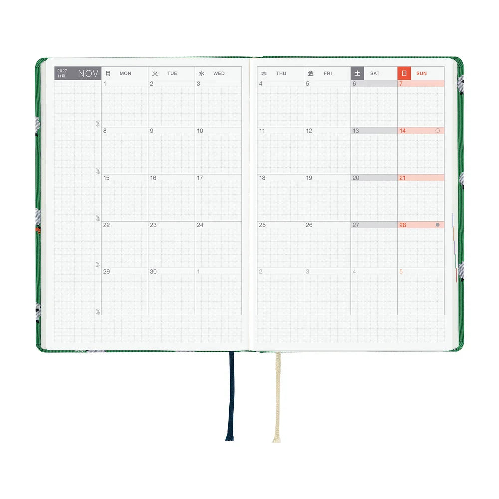 2027 Hobonichi Techo HON A6 Bow & Tie: Sheep Sheep Sheep
