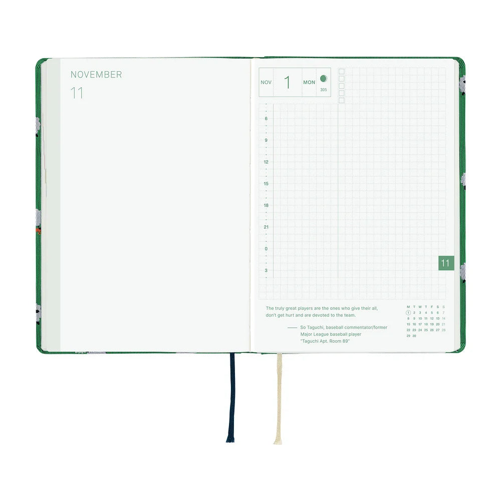 2027 Hobonichi Techo HON A6 Bow & Tie: Sheep Sheep Sheep