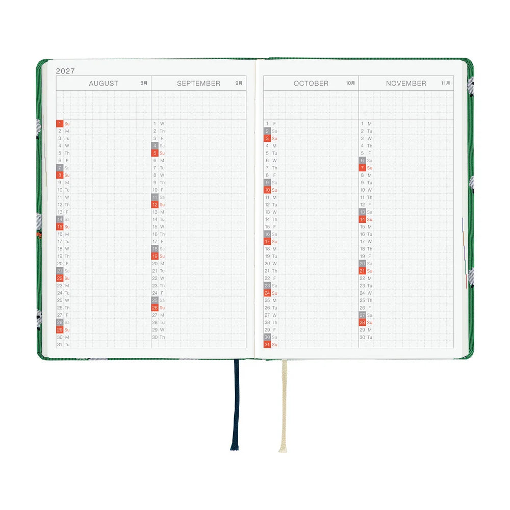 2027 Hobonichi Techo HON A6 Bow & Tie: Sheep Sheep Sheep