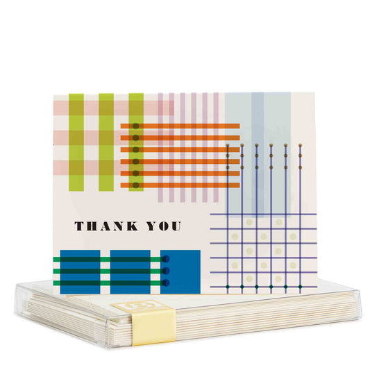 Playful Plaid - Thank You Card Set