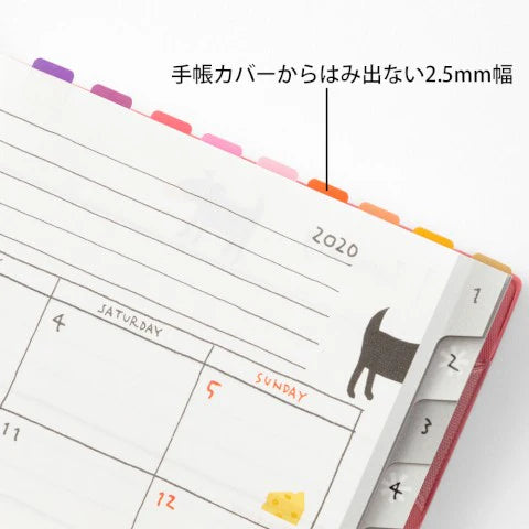 Chiratto Index Tabs - Vivid Colors