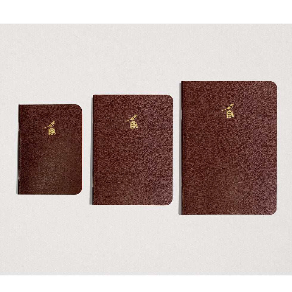 Bieffe Roma Cahier Style Small Brown Notebook - Blank