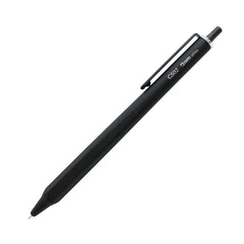 OHTO GS02 retractable roller gel pen showing slim Japanese design profile in black