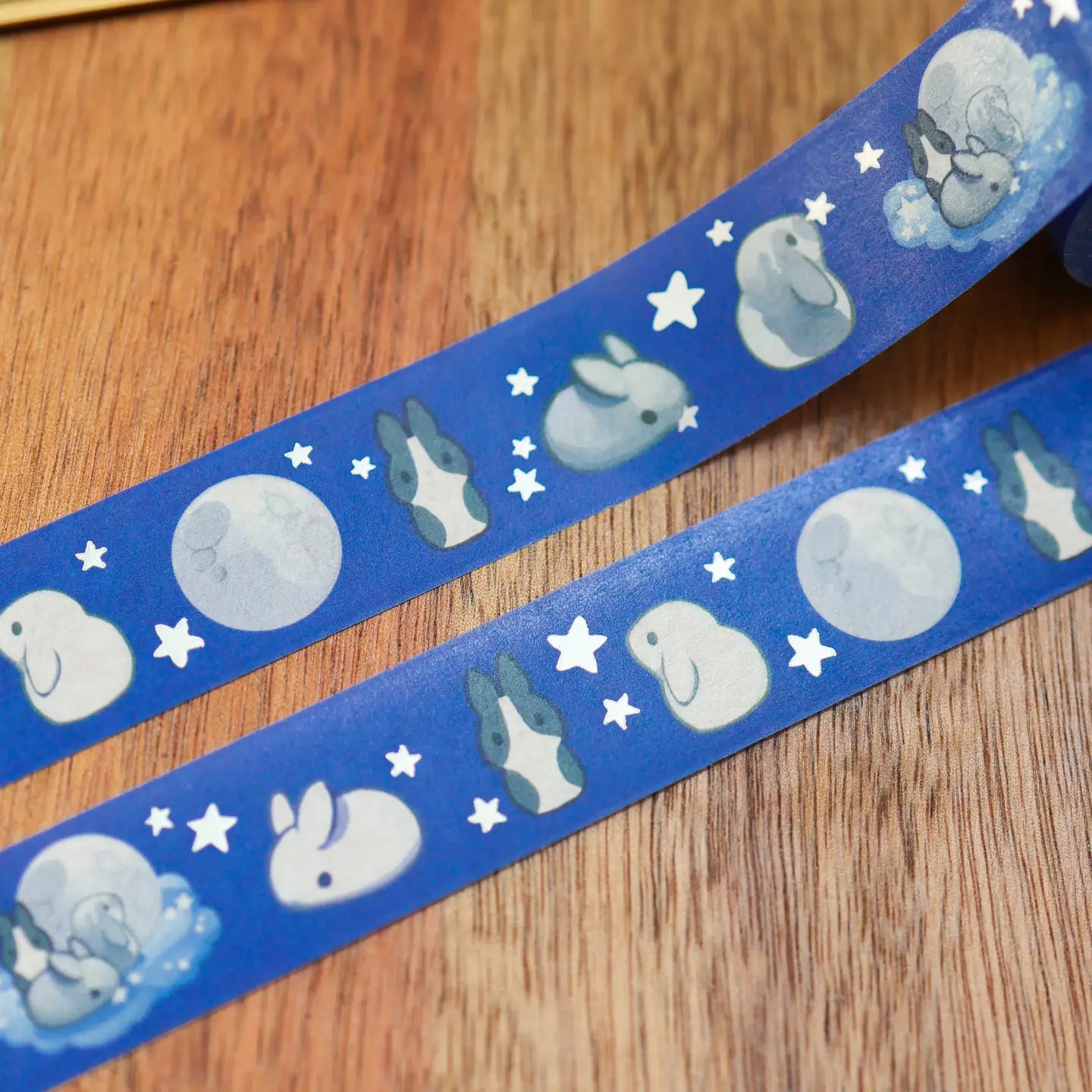Silver Moon Rabbit Washi Tape