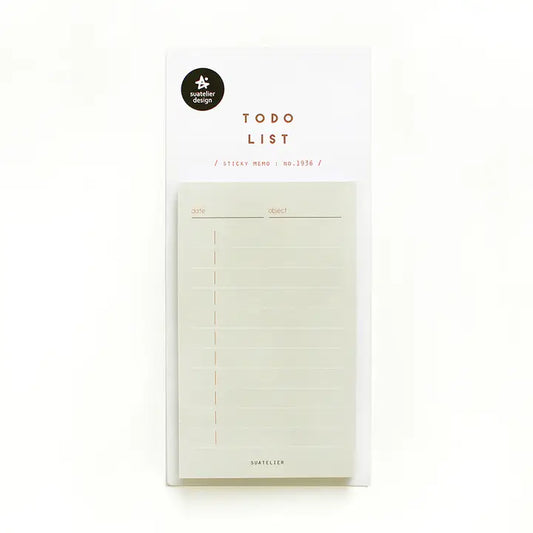 Suatelier No.1936 To do list sticky memo. 40 sheets. Made in South Korea