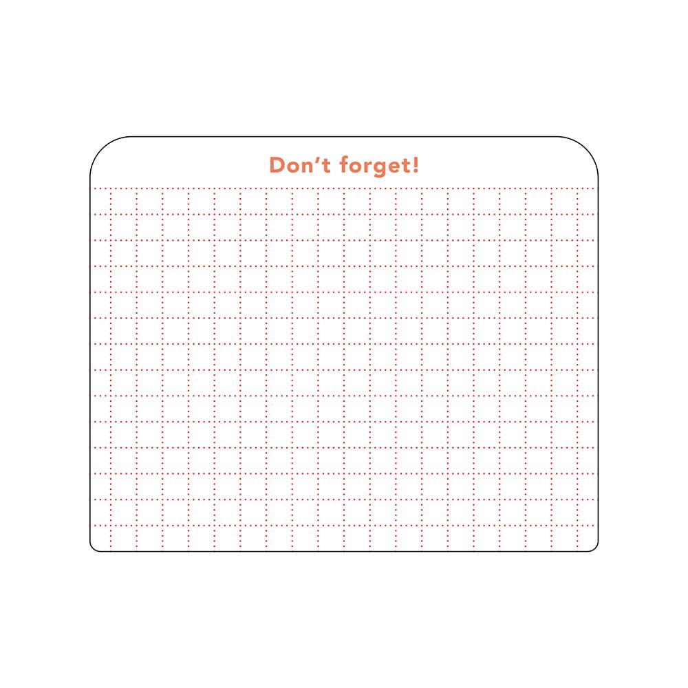 Isshoni. Square Don't Forget Sticky Notes - Large