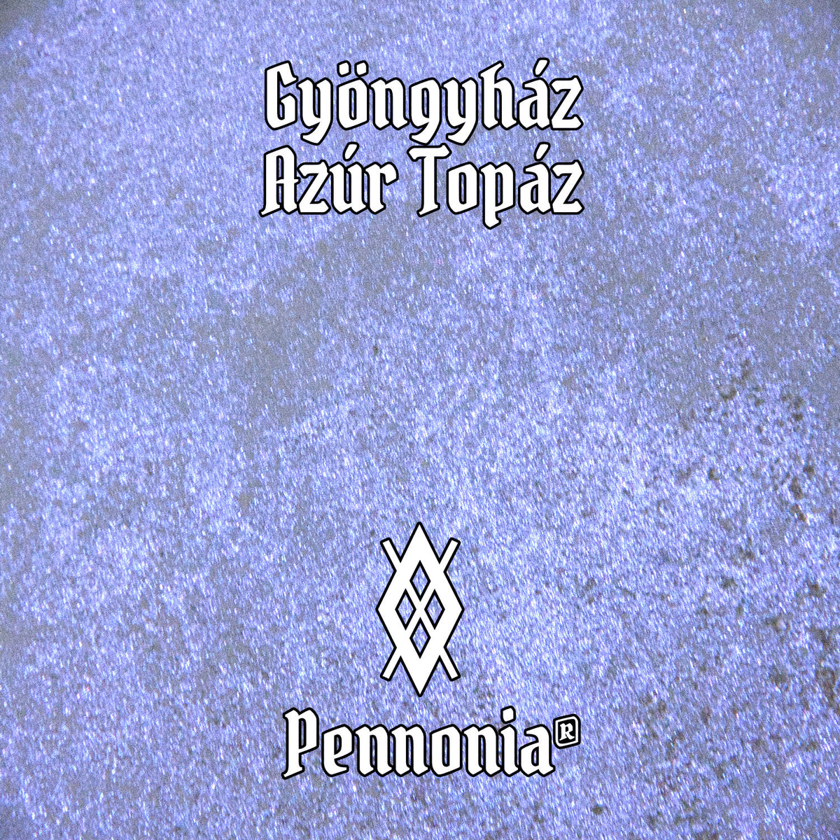 Pennonia Gyöngyház – Azúr Topáz (Azure Topaz) liquid shimmer swatch