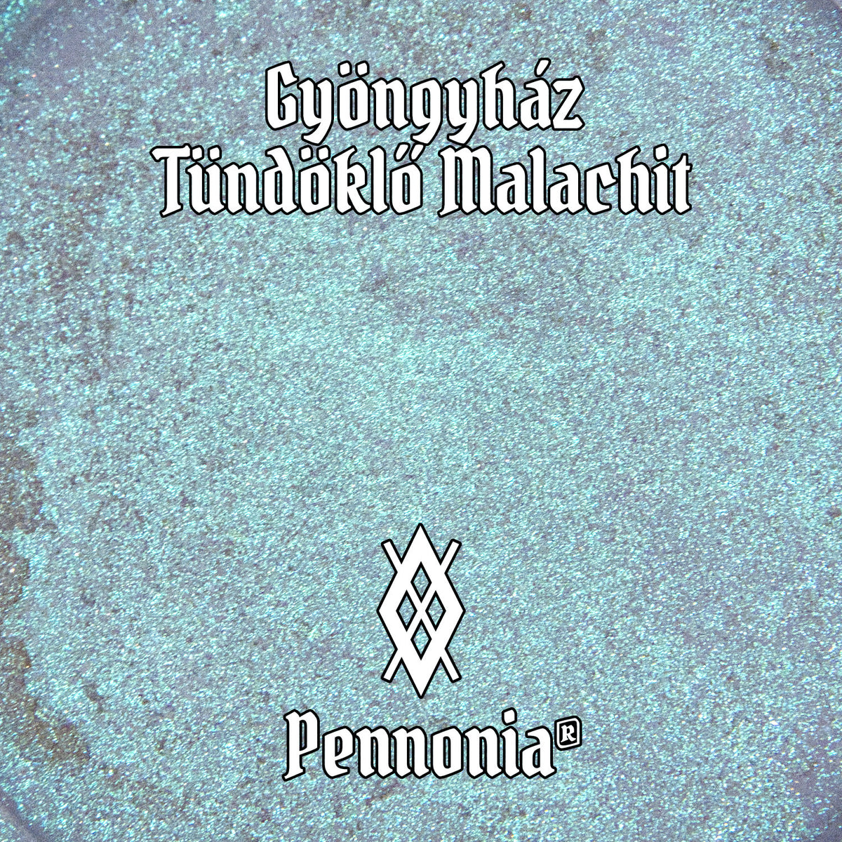 Pennonia Gyöngyház – Tündöklő Malachit (Radiant Malachite) liquid shimmer swatch