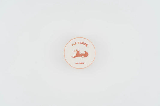 gongjang The Reader Cat and Book Washi Tape on a white background