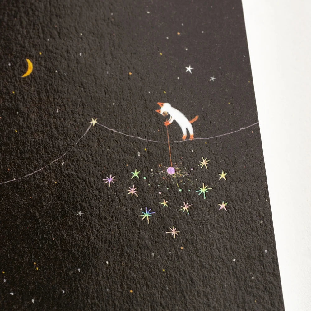 Hobonichi Techo - Hiroko Kubota: Hobonichi Graph A6 Notebook - Another night of falling star sparklers