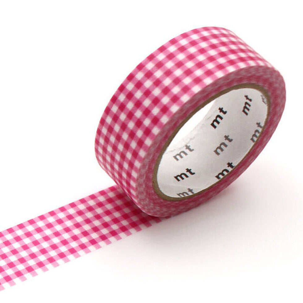 MT Checkered Pink Washi Tape