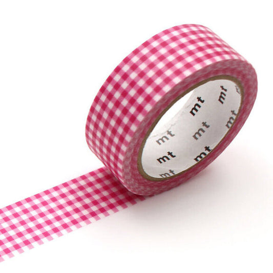 MT Checkered Pink Washi Tape