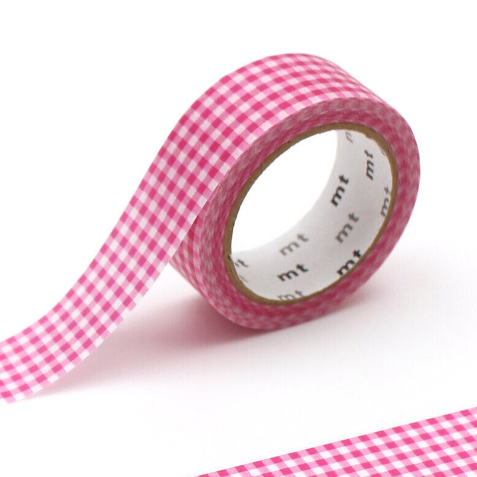 MT Checkered Pink Washi Tape