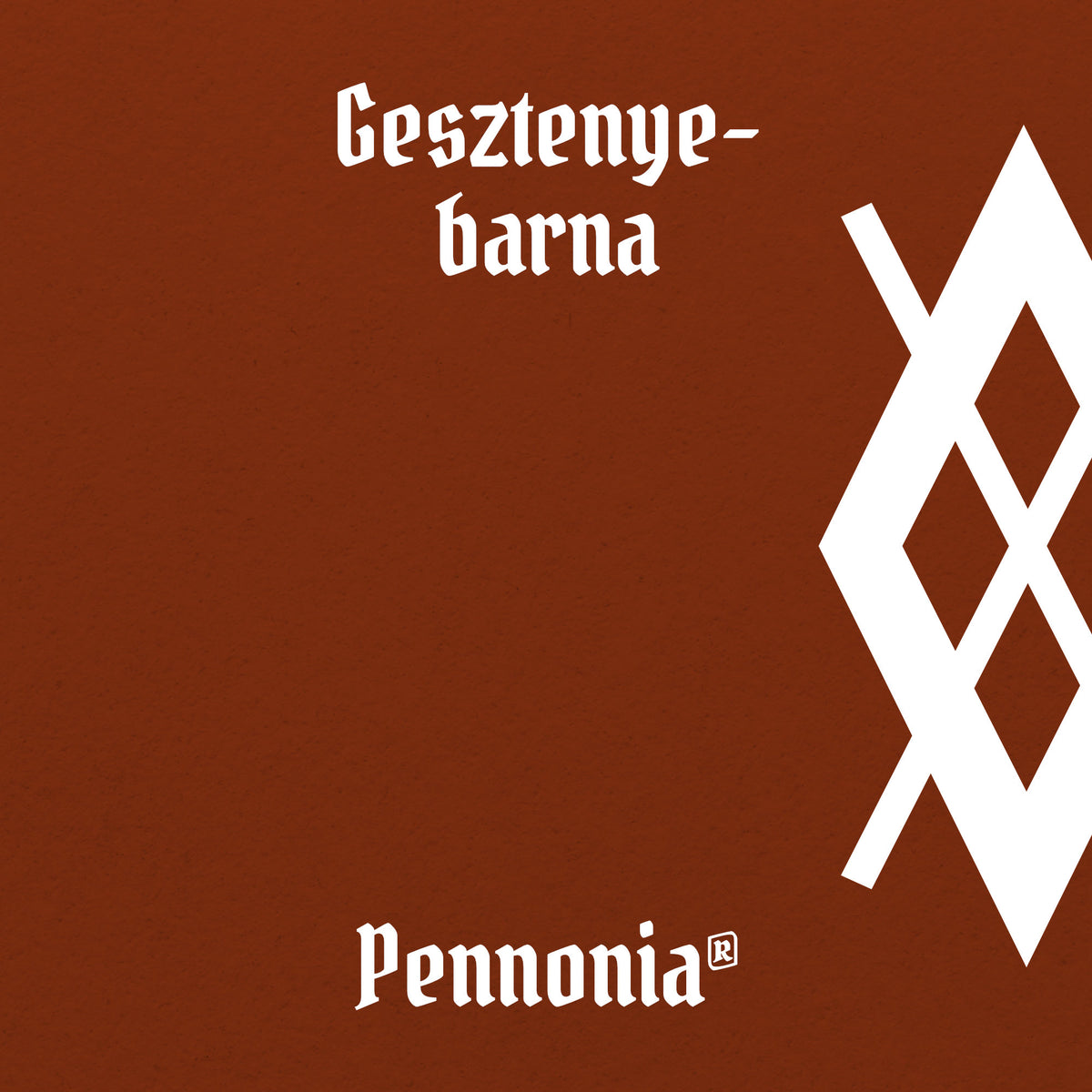 Pennonia Gesztenyebarna (Chestnut Brown) fountain pen ink swatch