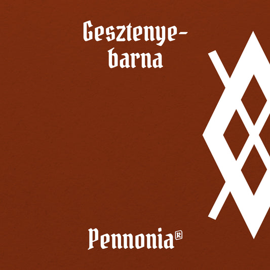 Pennonia Gesztenyebarna (Chestnut Brown) fountain pen ink swatch