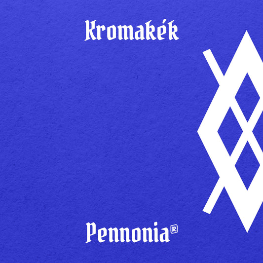 Pennonia Kromakék (Chromablue) fountain pen ink swatch