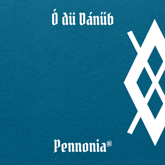 Pennonia Ó dü Dánűb (Oh dew Danube) fountain pen ink swatch