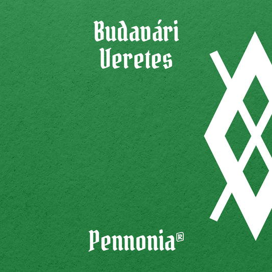 Pennonia Budavári Veretes (Buda Verdigris) fountain pen ink swatch