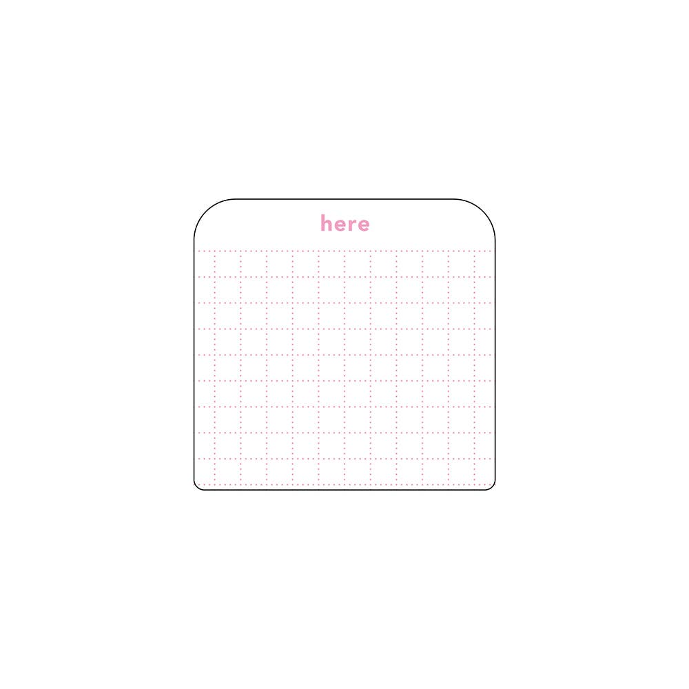 Isshoni. Square Don't Forget Sticky Notes - Small