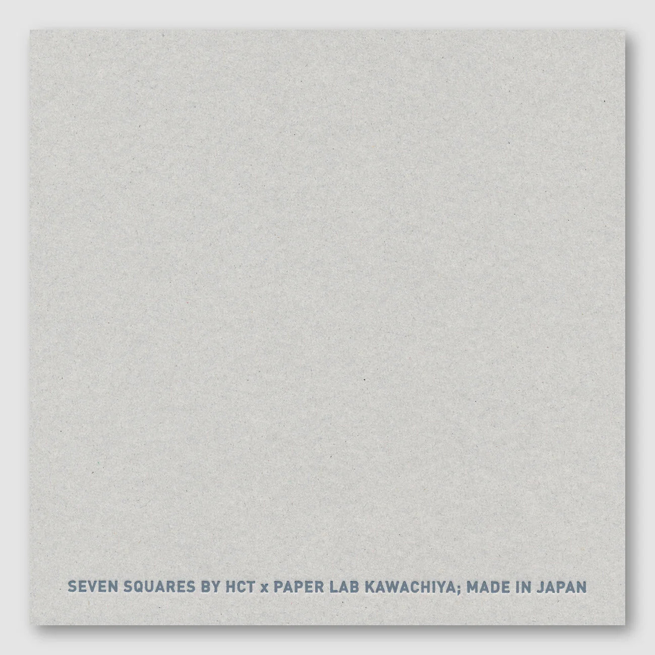 Back of HCT x Paper Lab Kawachiya 7 Square 02 Vintage Mint sketch and writing pad