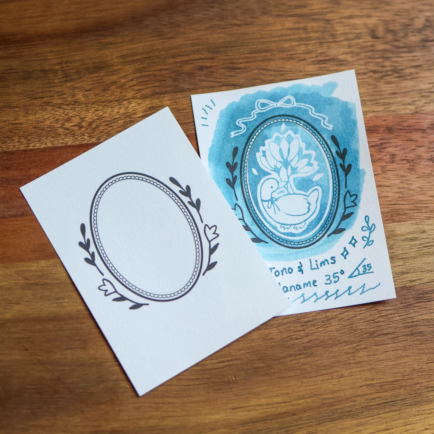 Flower Tales Ink Swatch Cards