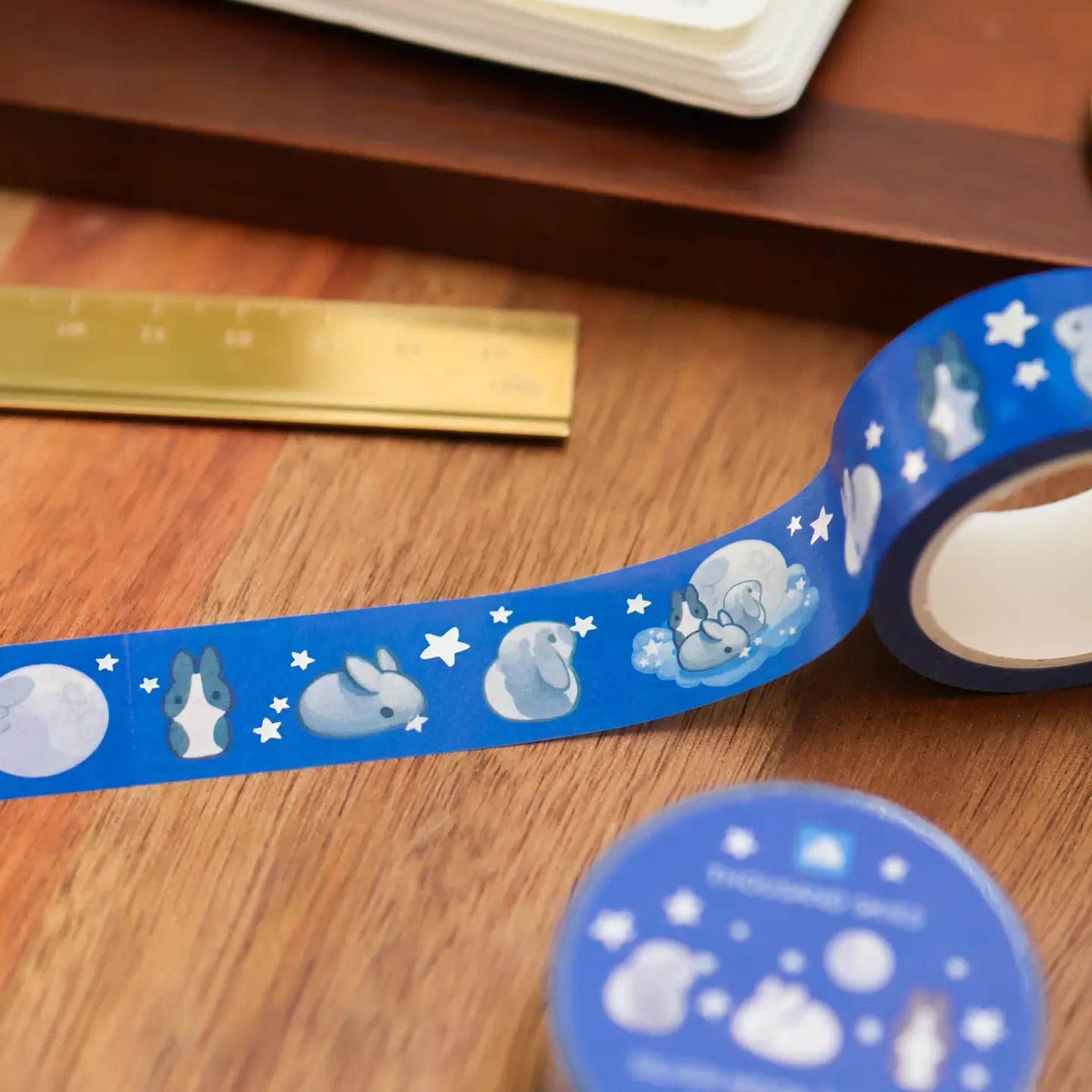 Silver Moon Rabbit Washi Tape