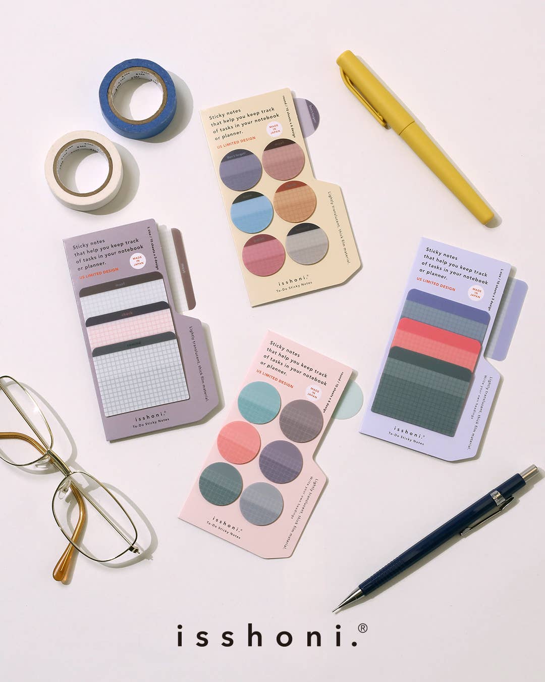 Isshoni. Round Free Sticky Notes