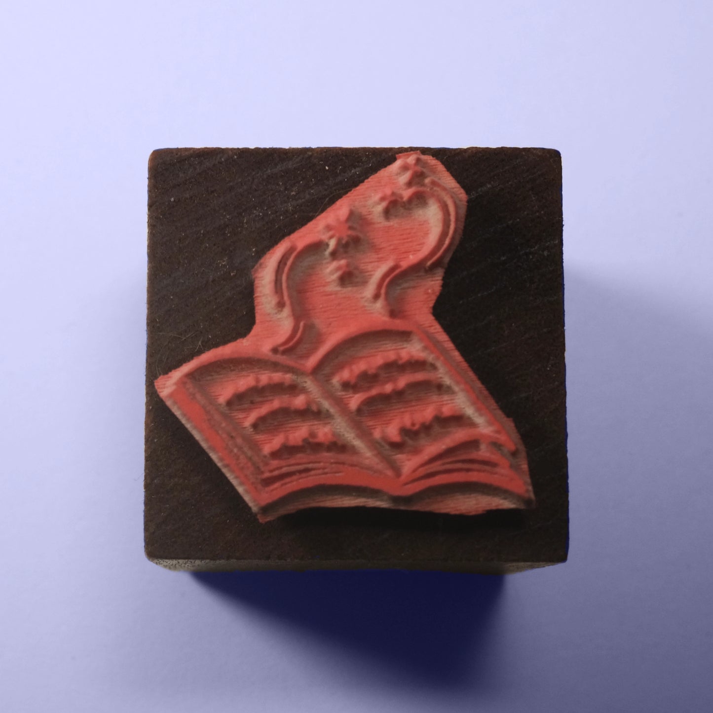 Handmade Magic Book Rubber Stamp