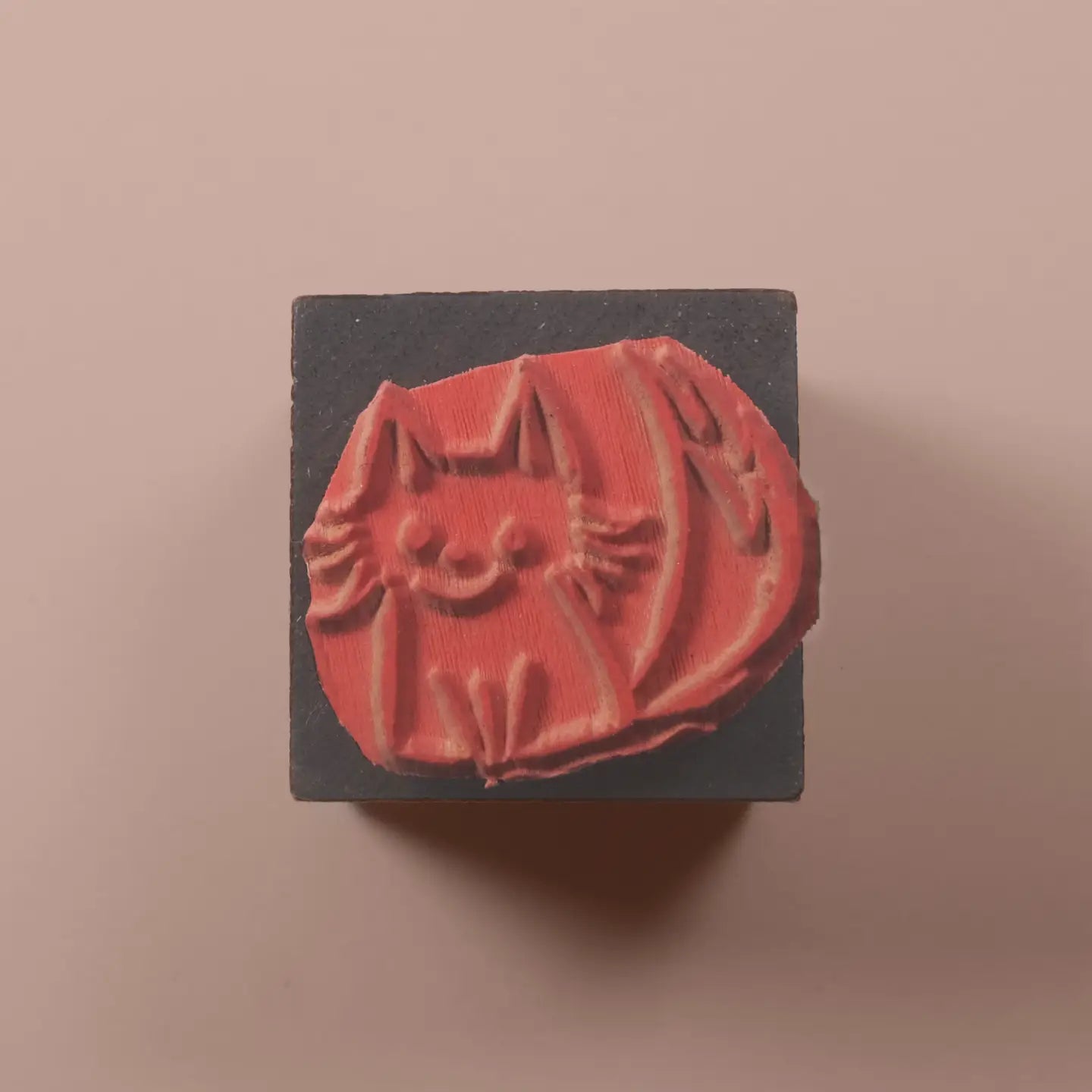 Handmade Kitty Rubber Stamp