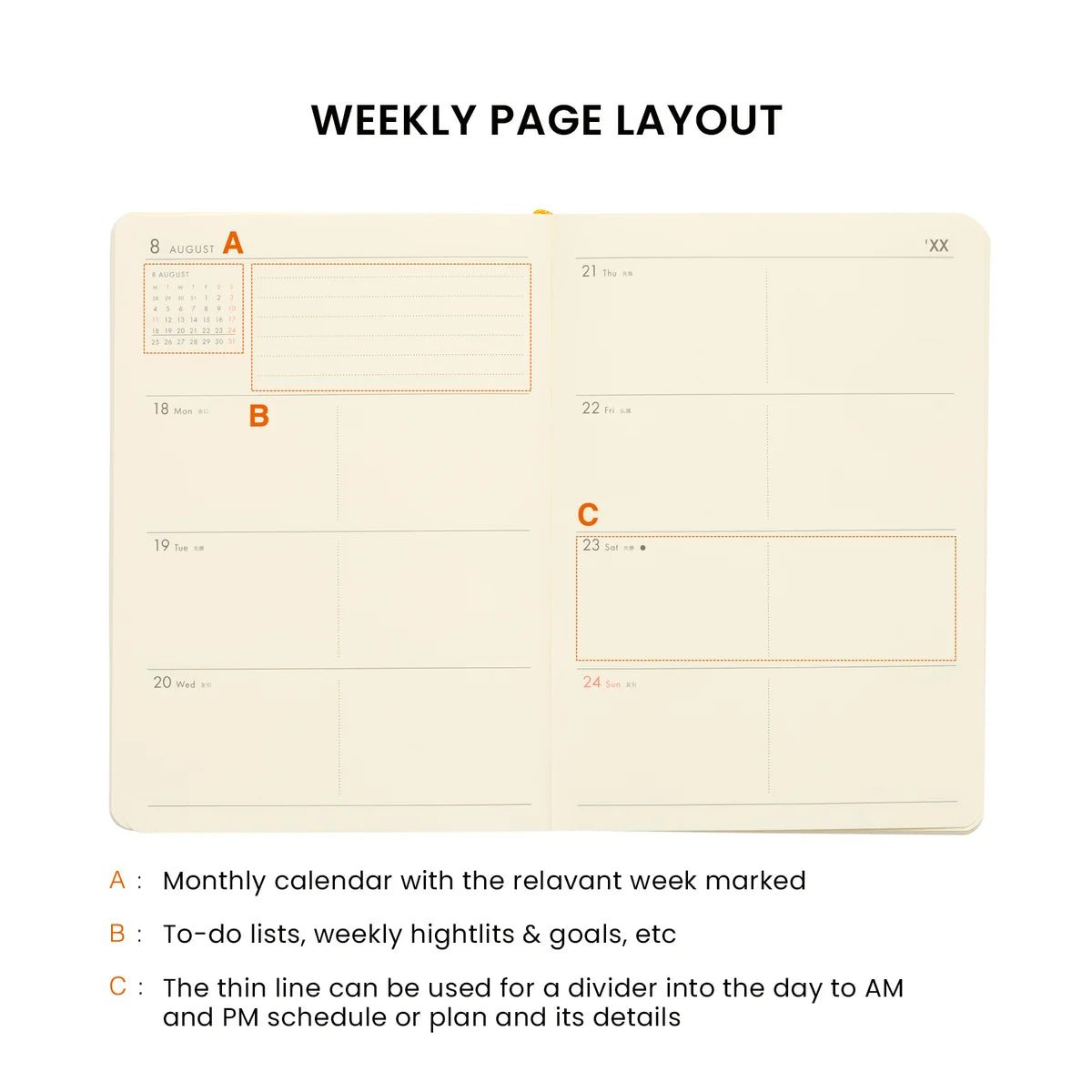 Hightide 2027 Weekly Diary A6 Block