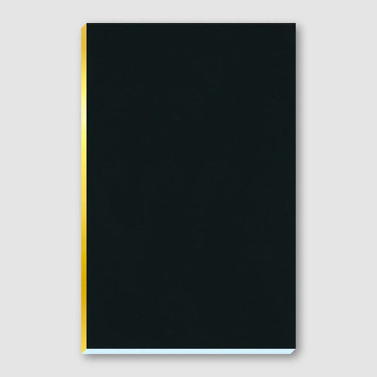 Hot Cool Tokyo Pont Neuf Luxe Notebook Onyx — black cover, gold spine, pale blue pages
