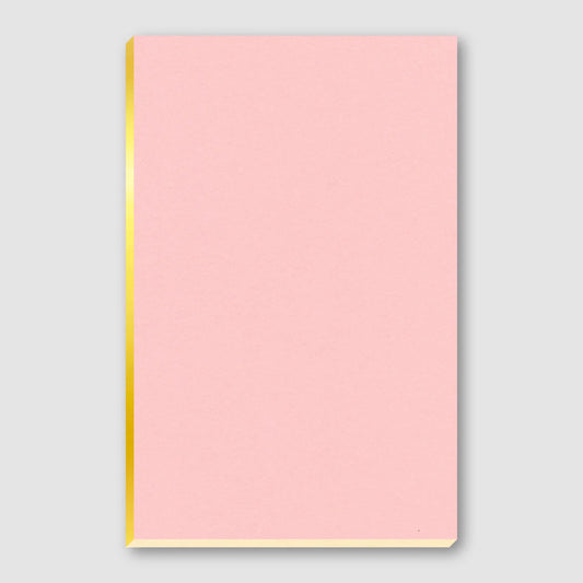 Hot Cool Tokyo Pont Neuf Luxe Notebook Rose Quartz — pink cover, gold spine, cream pages