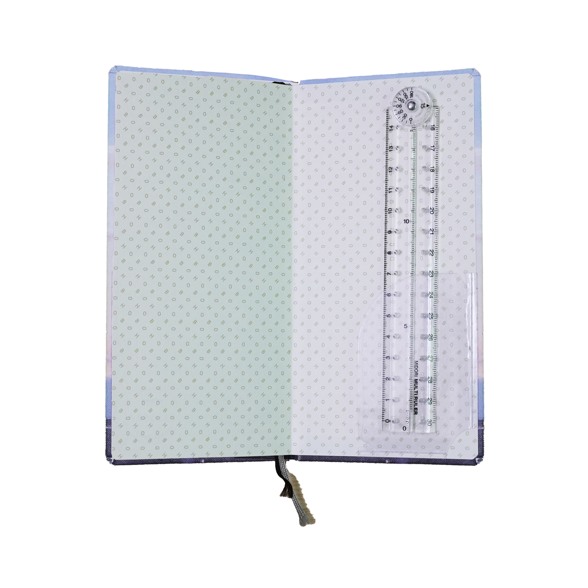 Midori multi function ruler inside of a hobonichi weeks--a perfect fit!