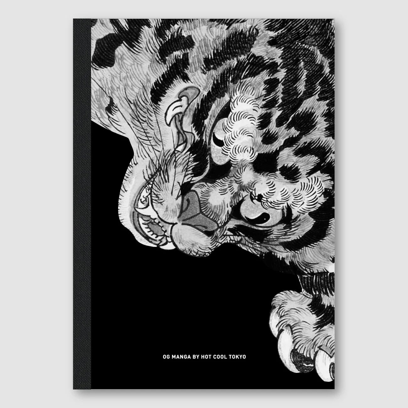 Hot Cool Tokyo x Paper Lab Kawachiya OG Manga Sketchbook B5 Tiger— Ukiyo-e cover art, made in Tokyo