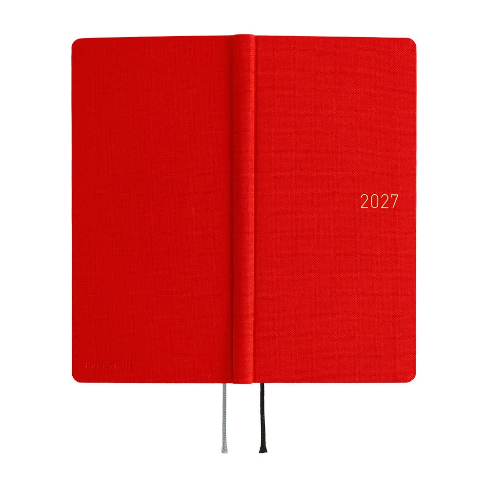 2027 Hobonichi Weeks Colors: Poppy Red